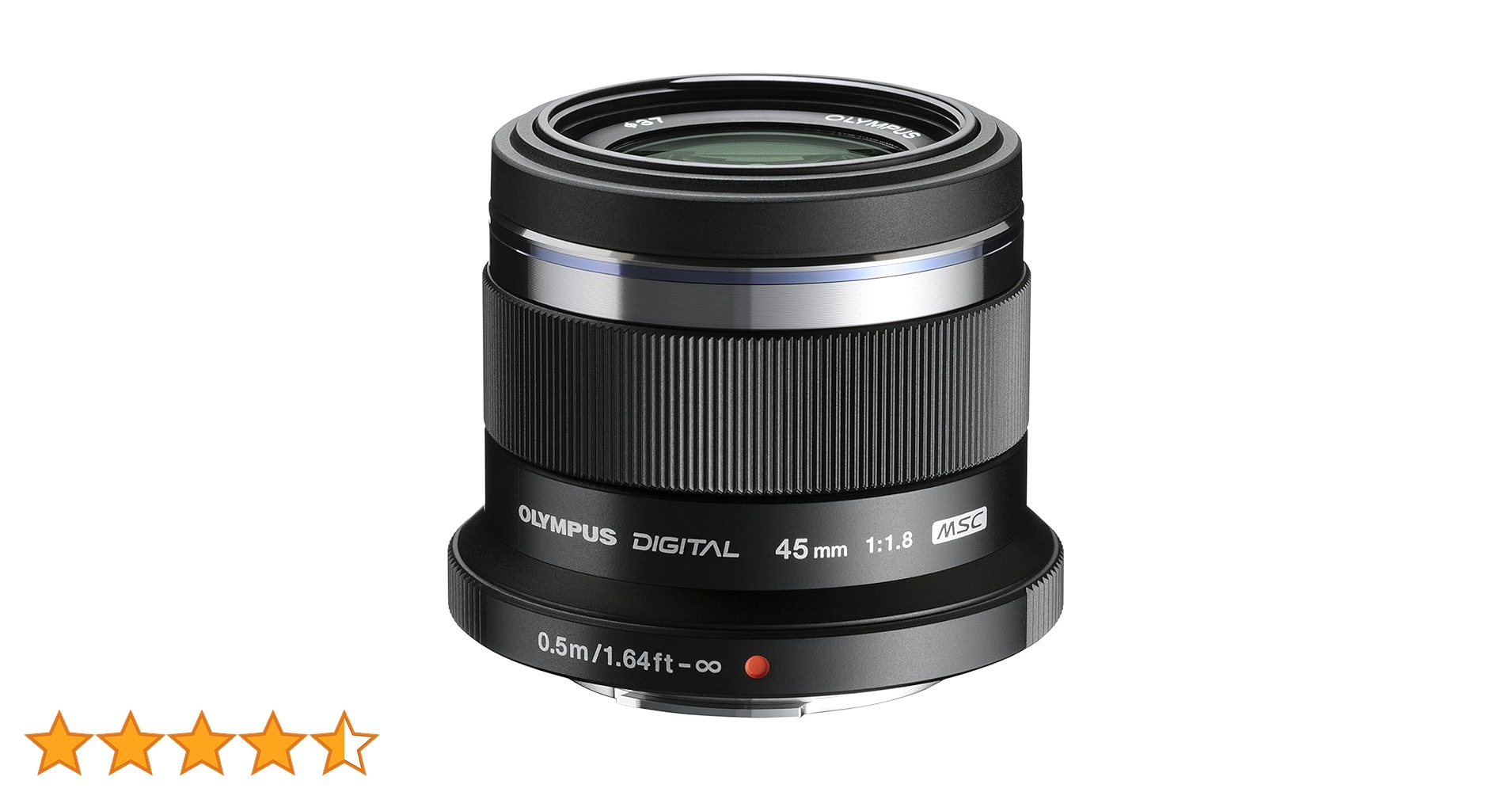 Olympus M.Zuiko Objectif Digital 45mm F1.8, focale fixe lumineuse